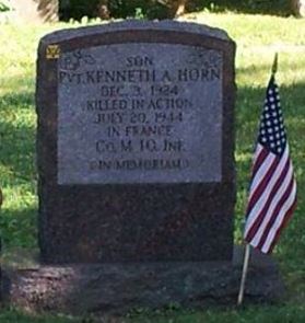 Ken's headstone