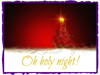 O holy night! The answer for our weariness.
