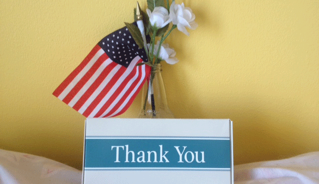 Thank You with American Flag