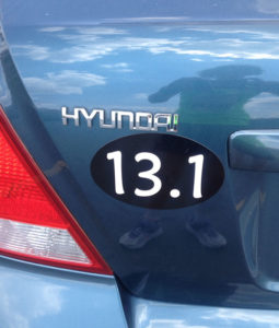 13.1 sticker on car