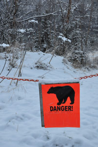 Do not enter bear sign