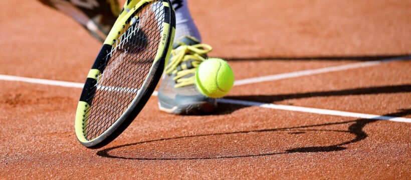 tennis ball and raquet