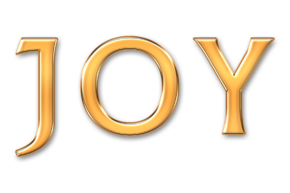 Choose Joy--joy in large gold letters