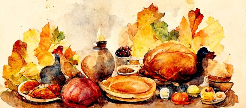 Choose Joy--Thanksgiving watercolor