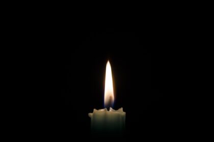 Joy for the Journey-candle flame in darkness