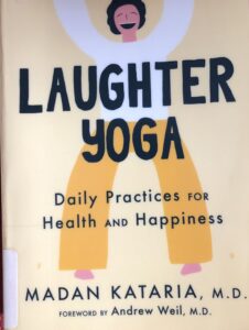 book cover laughter therapy. 